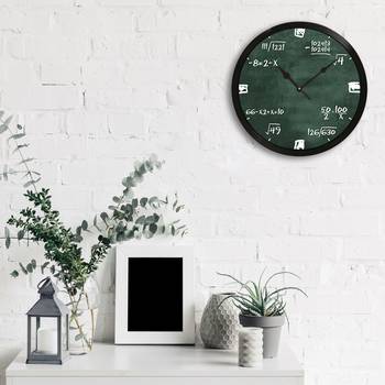 eCraftIndia "Math Complex Equations" Designer Round Analog Black Wall Clock 3