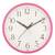 eCraftIndia Round Pink Plastic Wall Clock (25Cm x 25Cm)
