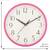 eCraftIndia Round Pink Plastic Wall Clock (25Cm x 25Cm)