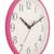 eCraftIndia Round Pink Plastic Wall Clock (25Cm x 25Cm)
