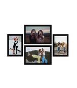eCraftIndia Memory Wall Collage Photo Frame - Set of 4 Photo Frames for 2 Photos of 4"x6", 2 Photos of 5"x7"