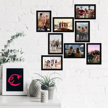 eCraftIndia Memory Wall Collage Photo Frame - Set of 8 Photo Frames for 8 Photos of 4"x6" 2