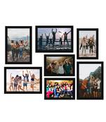 eCraftIndia Memory Wall Collage Photo Frame - Set of 7 Photo Frames for 4 Photos of 5"x 7", 3 Photos of 4"x6"