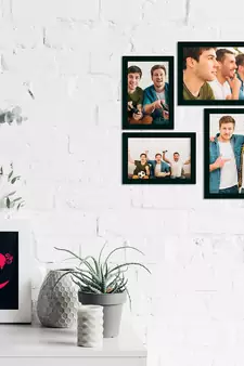 eCraftIndia Memory Wall Collage Photo Frame - Set of 4 Photo Frames for 2 Photos of 4"x6", 2 Photos of 5"x7"