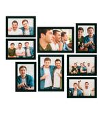 eCraftIndia Memory Wall Collage Photo Frame - Set of 8 Photo Frames for 6 Photos of 4"x6", 2 Photos of 5"x7"