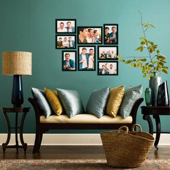 eCraftIndia Memory Wall Collage Photo Frame - Set of 8 Photo Frames for 6 Photos of 4"x6", 2 Photos of 5"x7" 3