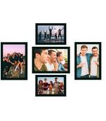 eCraftIndia Memory Wall Collage Photo Frame - Set of 5 Photo Frames for 2 Photos of 4"x6", 3 Photos of 5"x7"