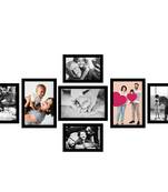 eCraftIndia Memory Wall Collage Photo Frame - Set of 7 Photo Frames for 4 Photos of 4"x6", 3 Photos of 5"x7"