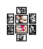 eCraftIndia Memory Wall Collage Photo Frame - Set of 8 Photo Frames for 6 Photos of 4"x6", 2 Photos of 5"x7"