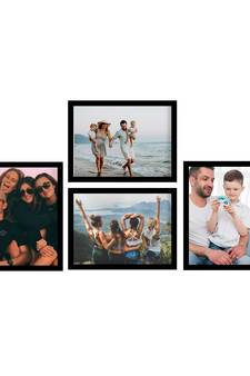 eCraftIndia Memory Wall Collage Photo Frame - Set of 4 Photo Frames for 4 Photos of 6"x8"