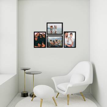 eCraftIndia Memory Wall Collage Photo Frame - Set of 4 Photo Frames for 4 Photos of 6"x8" 3
