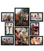 eCraftIndia Memory Wall Collage Photo Frame - Set of 8 Photo Frames for 6 Photos of 5"x7", 2 Photos of 8"x10"
