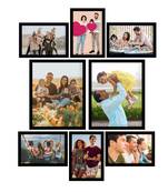 eCraftIndia Memory Wall Collage Photo Frame - Set of 8 Photo Frames for 6 Photos of 5"x7", 2 Photos of 8"x10"
