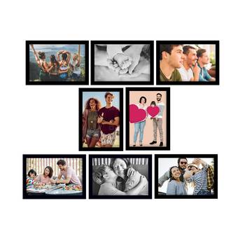 eCraftIndia Memory Wall Collage Photo Frame - Set of 8 Photo Frames for 8 Photos of 5"x7" 1