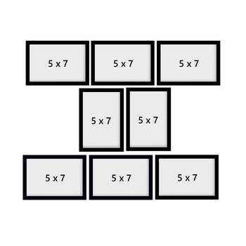 eCraftIndia Memory Wall Collage Photo Frame - Set of 8 Photo Frames for 8 Photos of 5"x7" 4