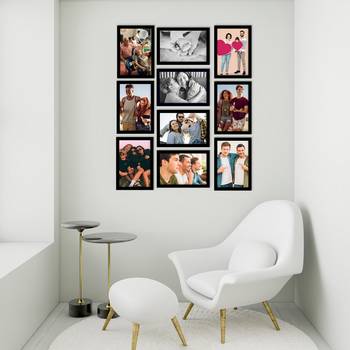 eCraftIndia Memory Wall Collage Photo Frame - Set of 10 Photo Frames for 10 Photos of 5"x7" 3