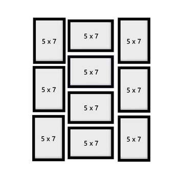eCraftIndia Memory Wall Collage Photo Frame - Set of 10 Photo Frames for 10 Photos of 5"x7" 4