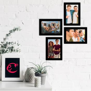 eCraftIndia Memory Wall Collage Photo Frame - Set of 4 Photo Frames for 4 Photos of 5"x7" 2