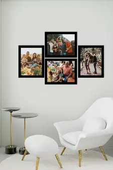 eCraftIndia Memory Wall Collage Photo Frame - Set of 4 Photo Frames for 4 Photos of 8"x10"