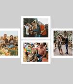 eCraftIndia Memory Wall Collage Photo Frame - Set of 4 Photo Frames for 4 Photos of 8"x10"