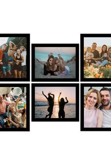 eCraftIndia Memory Wall Collage Photo Frame - Set of 6 Photo Frames for 6 Photos of 8"x10"