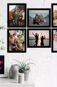 eCraftIndia Memory Wall Collage Photo Frame - Set of 6 Photo Frames for 6 Photos of 8"x10"