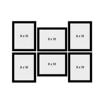 eCraftIndia Memory Wall Collage Photo Frame - Set of 6 Photo Frames for 6 Photos of 8"x10" 4