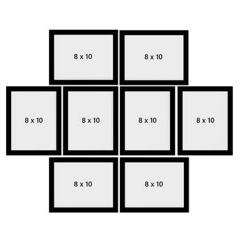 eCraftIndia Memory Wall Collage Photo Frame - Set of 8 Photo Frames for 8 Photos of 8"x10" 4