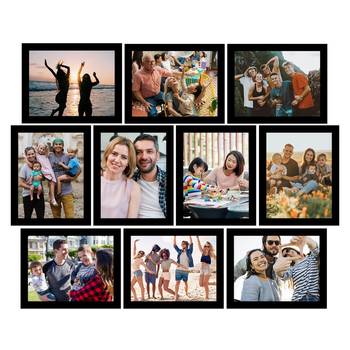 eCraftIndia Memory Wall Collage Photo Frame - Set of 10 Photo Frames for 10 Photos of 8"x10" 1