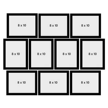 eCraftIndia Memory Wall Collage Photo Frame - Set of 10 Photo Frames for 10 Photos of 8"x10" 4