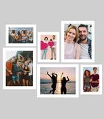 eCraftIndia Memory Wall Collage Photo Frame - Set of 6 Photo Frames for 3 Photos of 5"x7", 3 Photos of 8"x10"