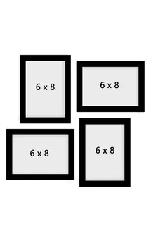 eCraftIndia Memory Wall Collage Photo Frame - Set of 4 Photo Frames for 4 Photos of 6"x8"