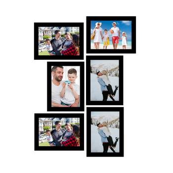 eCraftIndia Memory Wall Collage Photo Frame - Set of 6 Photo Frames for 6 Photos of 6"x8" 1