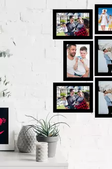 eCraftIndia Memory Wall Collage Photo Frame - Set of 6 Photo Frames for 6 Photos of 6"x8"