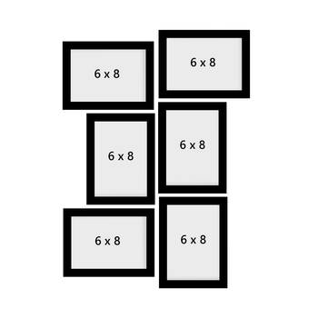 eCraftIndia Memory Wall Collage Photo Frame - Set of 6 Photo Frames for 6 Photos of 6"x8" 4