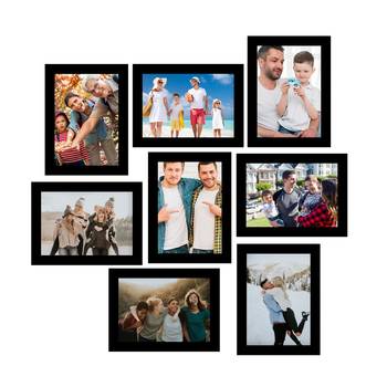 eCraftIndia Memory Wall Collage Photo Frame - Set of 8 Photo Frames for 8 Photos of 6"x8" 1