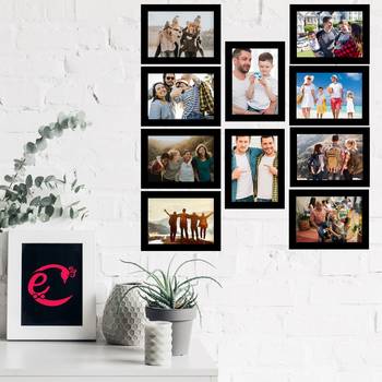 eCraftIndia Memory Wall Collage Photo Frame - Set of 10 Photo Frames for 10 Photos of 6"x8" 2