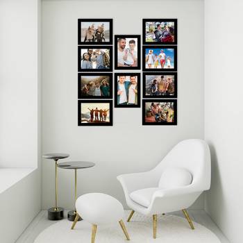 eCraftIndia Memory Wall Collage Photo Frame - Set of 10 Photo Frames for 10 Photos of 6"x8" 3