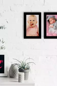 eCraftIndia Memory Wall Collage Photo Frame - Set of 2 Photo Frames for 2 Photos of 4"x6"