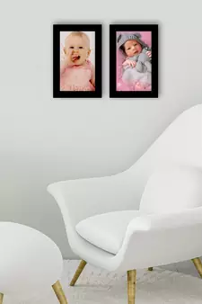 eCraftIndia Memory Wall Collage Photo Frame - Set of 2 Photo Frames for 2 Photos of 4"x6"