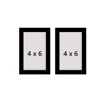 eCraftIndia Memory Wall Collage Photo Frame - Set of 2 Photo Frames for 2 Photos of 4"x6" 4