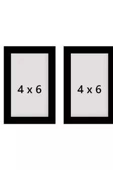 eCraftIndia Memory Wall Collage Photo Frame - Set of 2 Photo Frames for 2 Photos of 4"x6"
