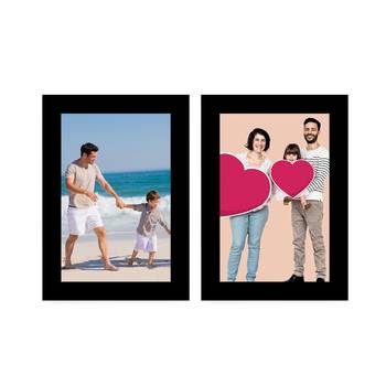 eCraftIndia Memory Wall Collage Photo Frame - Set of 2 Photo Frames for 2 Photos of 5"x7" 1