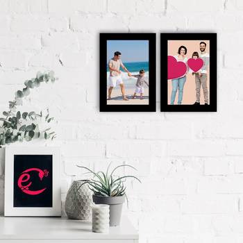 eCraftIndia Memory Wall Collage Photo Frame - Set of 2 Photo Frames for 2 Photos of 5"x7" 2