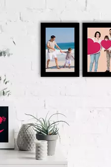 eCraftIndia Memory Wall Collage Photo Frame - Set of 2 Photo Frames for 2 Photos of 5"x7"