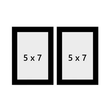 eCraftIndia Memory Wall Collage Photo Frame - Set of 2 Photo Frames for 2 Photos of 5"x7" 4