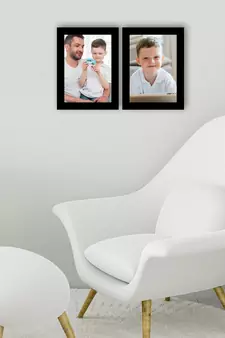 eCraftIndia Memory Wall Collage Photo Frame - Set of 2 Photo Frames for 2 Photos of 6"x8"