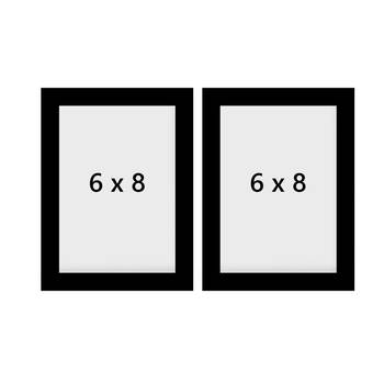 eCraftIndia Memory Wall Collage Photo Frame - Set of 2 Photo Frames for 2 Photos of 6"x8" 4
