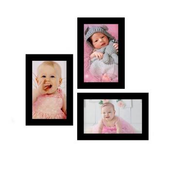 eCraftIndia Memory Wall Collage Photo Frame - Set of 3 Photo Frames for 3 Photos of 4"x6" 1