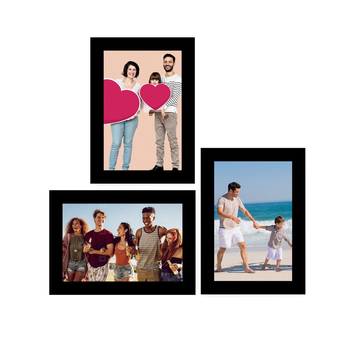 eCraftIndia Memory Wall Collage Photo Frame - Set of 3 Photo Frames for 3 Photos of 5"x7" 1